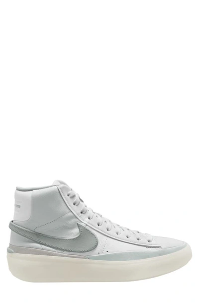 Shop Nike Blazer Phantom Mid Top Sneaker In White/ Pumice/ White/ Phantom