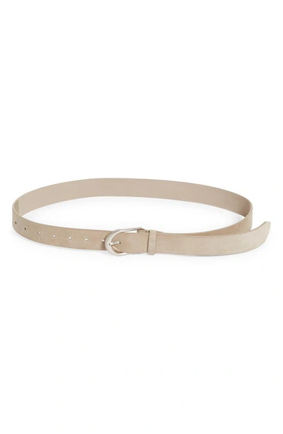 Shop Brunello Cucinelli Core Leather Belt In Walnut