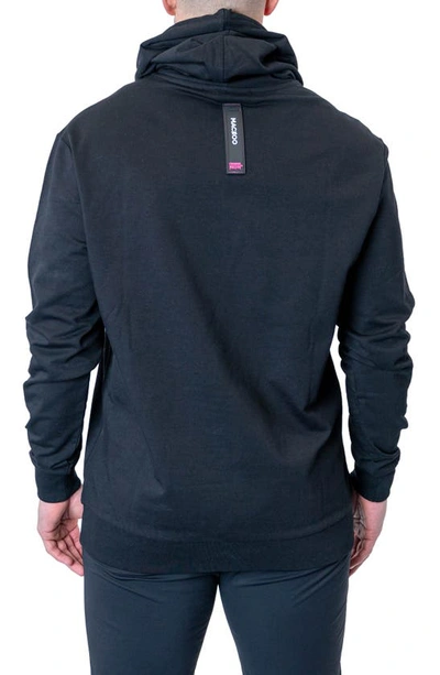 Maceoo Cotton Graphic Hoodie In Black