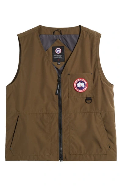 Shop Canada Goose Canmore Vest In Military Green