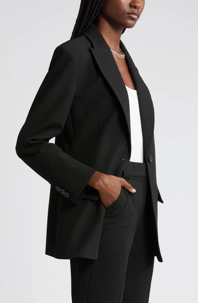 Shop Nordstrom Novelty One-button Blazer In Black