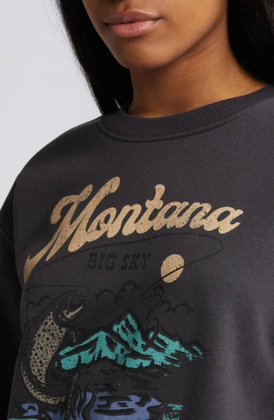 Shop Vinyl Icons Montana Graphic Sweatshirt In Phantom