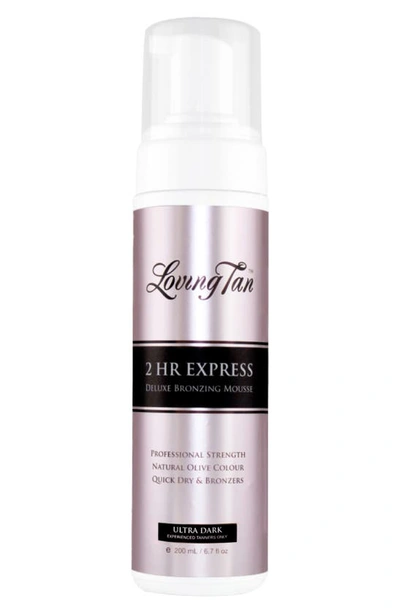 Shop Loving Tan 2 Hour Express Deluxe Bronzing Mousse, 4 oz In Ultra Dark