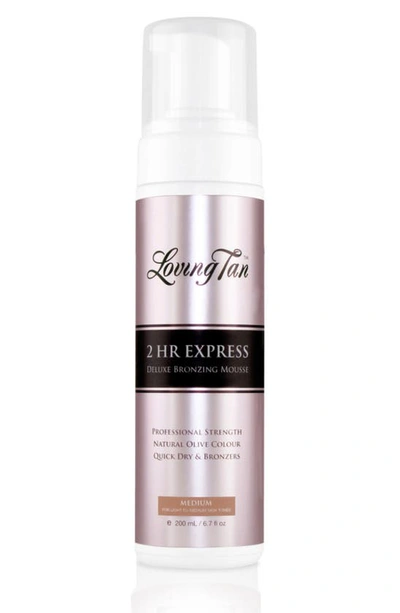 Shop Loving Tan 2 Hour Express Deluxe Bronzing Mousse, 4 oz In Medium