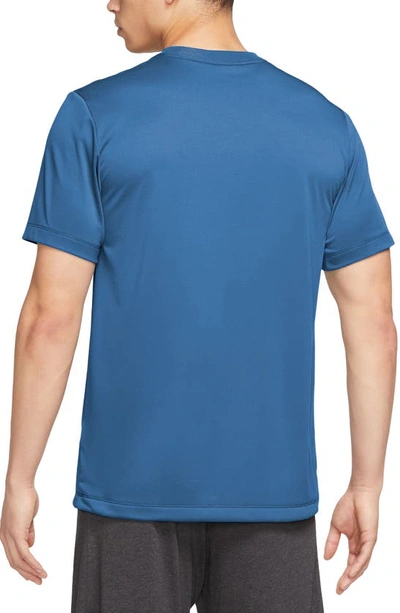 Shop Nike Dri-fit Legend T-shirt In Star Blue/ White
