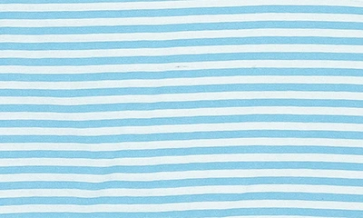 Shop Feather 4 Arrow High Tide Stripe Cotton Pocket T-shirt In Blue/ White