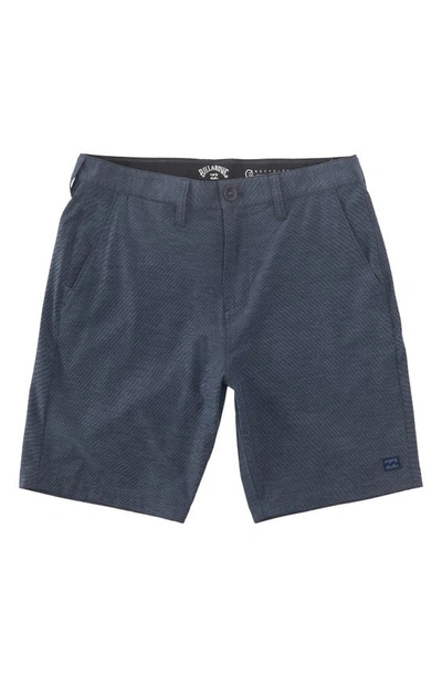 Shop Billabong Crossfire Mid Stretch Shorts In Navy