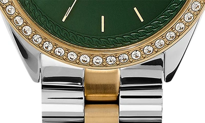 Olivia Burton Bejewelled Bracelet Watch, 34mm In Green