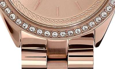 Shop Olivia Burton Bejewelled Bracelet Watch, 34mm In Rose Gold