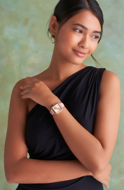 Olivia Burton Women's Grosvenor Mellow Rose Leather Watch 28mm