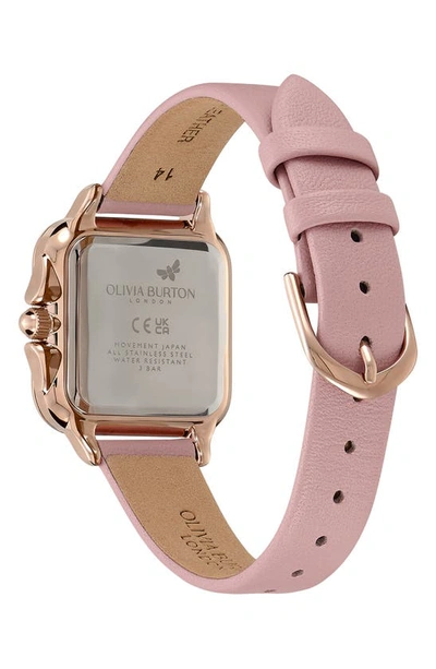 Olivia Burton Women's Grosvenor Mellow Rose Leather Watch 28mm
