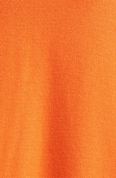 Shop Monse Lace Inset Crewneck Sweater In Orange