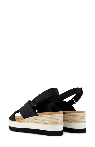 Shop Toms Diana Crossover Sandal In Black