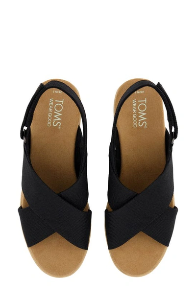Shop Toms Diana Crossover Sandal In Black