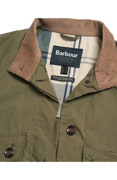 Shop Barbour Crowdon Water Resistant Jacket In Dusky Green