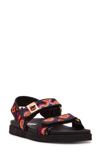 Shop Steve Madden Mona Sandal In Black Multi