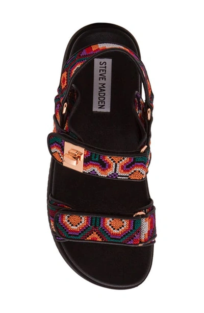 Steve Madden Mona Sandal In Black Multi