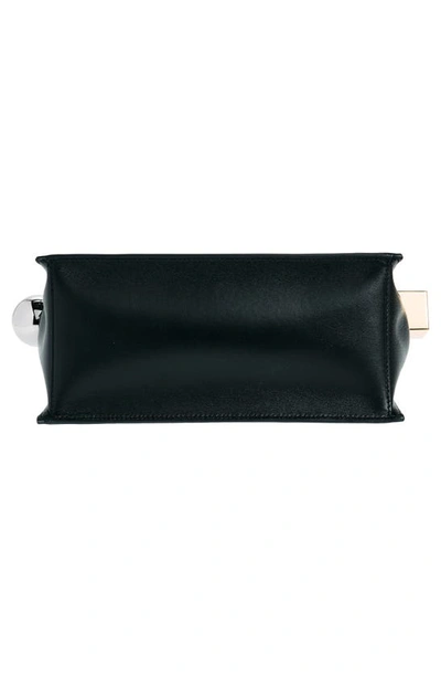 Shop Jacquemus La Pochette Rond Carré Leather Clutch In Black 990