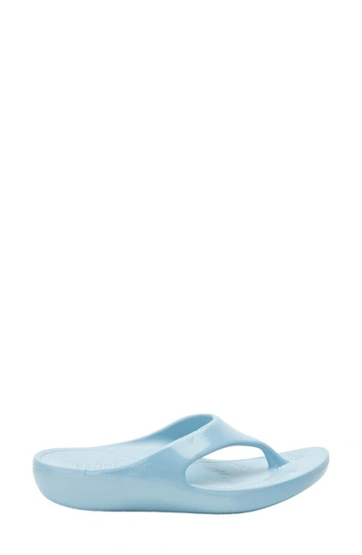 Shop Alegria By Pg Lite Ode Flip Flop In Dusty Blue Gloss