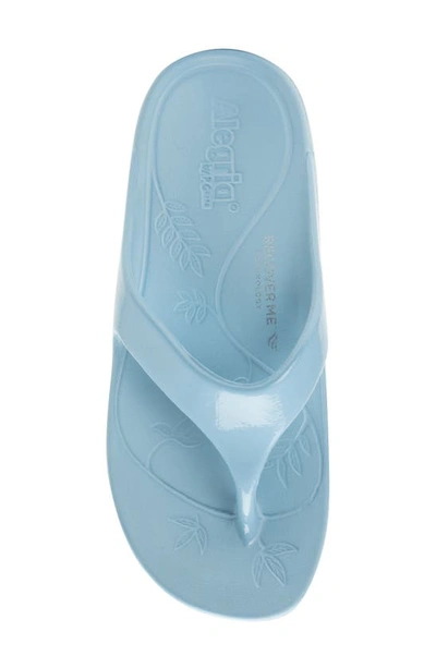 Shop Alegria By Pg Lite Ode Flip Flop In Dusty Blue Gloss