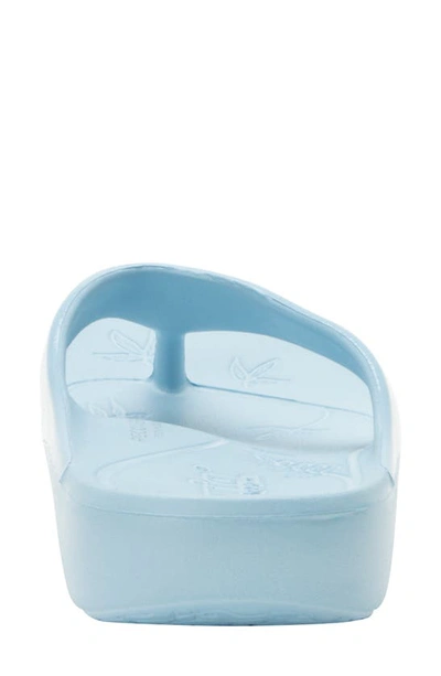 Alegria By Pg Lite Alegrai Ode Flip Flop In Dusty Blue Gloss