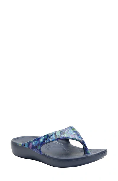 Shop Alegria By Pg Lite Ode Flip Flop In Poppy Pop Blue