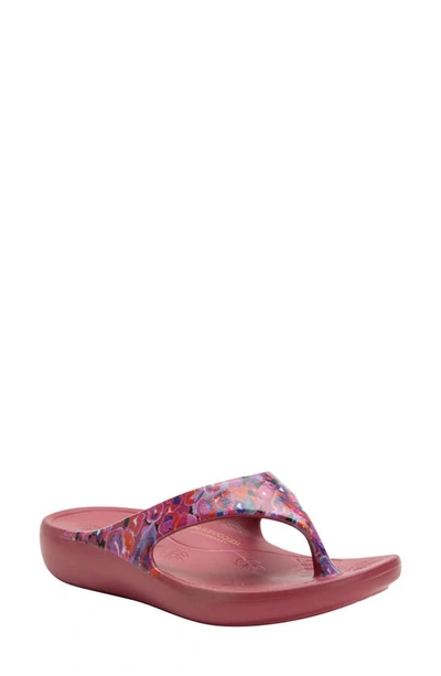 Shop Alegria By Pg Lite Ode Flip Flop In Poppy Pop