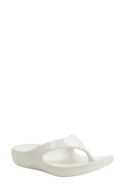 Shop Alegria By Pg Lite Ode Flip Flop In White Gloss
