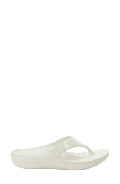 Shop Alegria By Pg Lite Ode Flip Flop In White Gloss