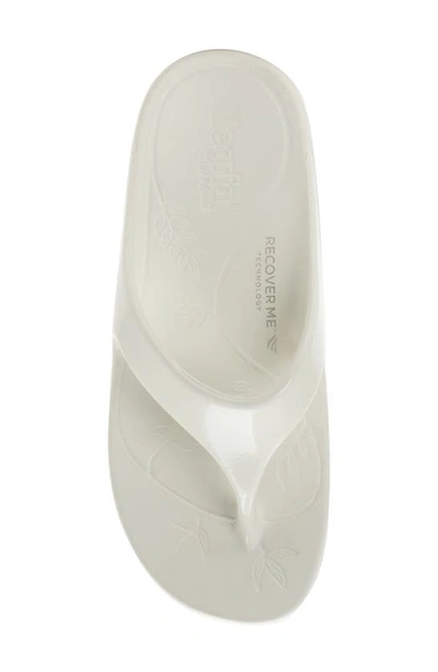 Shop Alegria By Pg Lite Ode Flip Flop In White Gloss