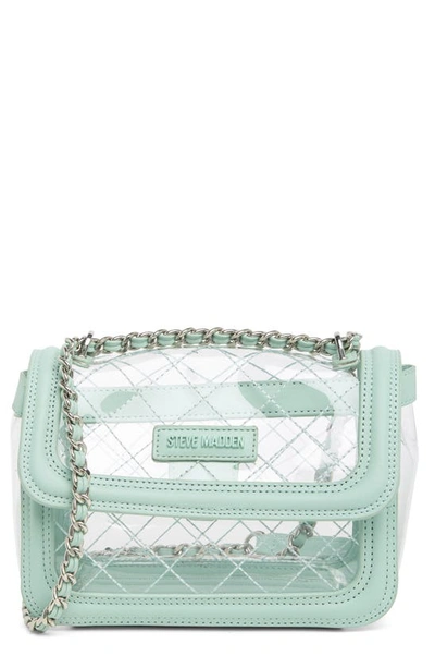 Shop Steve Madden Orchid Clear Crossbody Bag In Mint