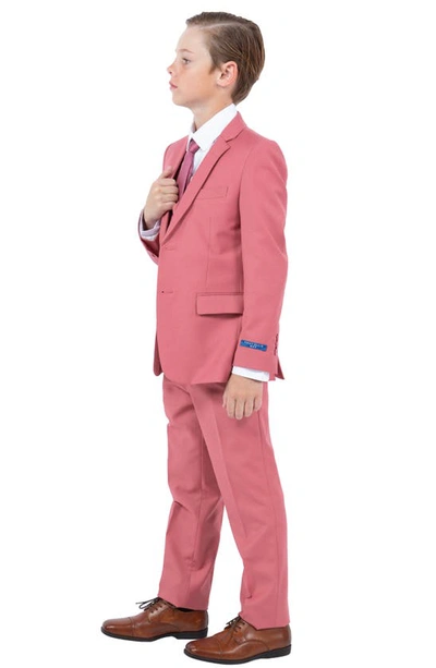 Perry Ellis Kids' Mauve Blue Five-piece Suit In Mauve