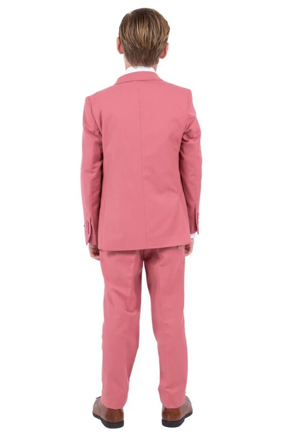 Perry Ellis Kids' Mauve Blue Five-piece Suit In Mauve