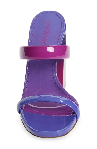 Shop Off-white Shade Meteor Block Heel Slide Sandal In Fuschia Violet