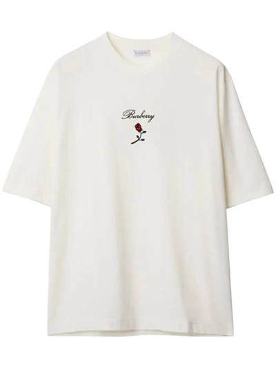 Shop Burberry T-shirts And Polos In Rain