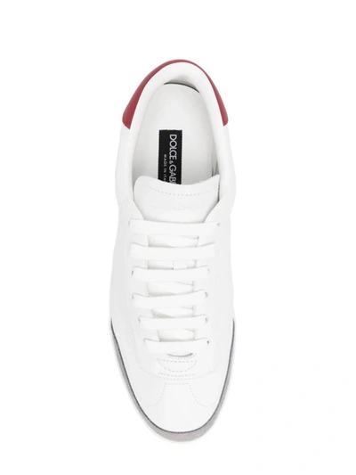Shop Dolce & Gabbana Flat Shoes In Bianco/lampone