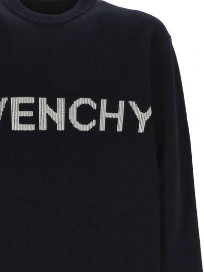 Shop Givenchy Sweaters In Navy/red