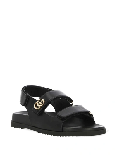 Shop Gucci Sandals In Black