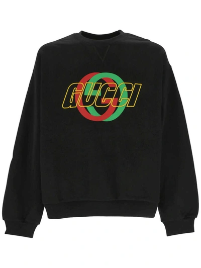 Shop Gucci Sweaters In Black/mc/mix