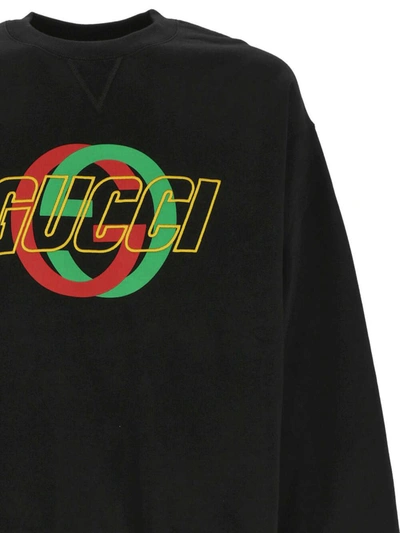 Shop Gucci Sweaters In Black/mc/mix