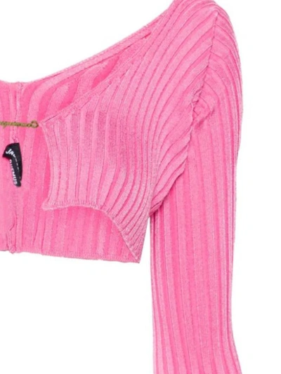 Shop Jacquemus Sweaters In Neon Pink