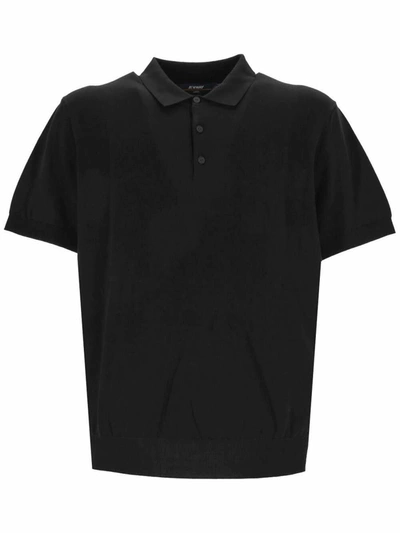 Shop K-way T-shirts And Polos In Black Pure