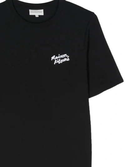 Shop Maison Kitsuné Maison Kitsune' T-shirts And Polos In Black