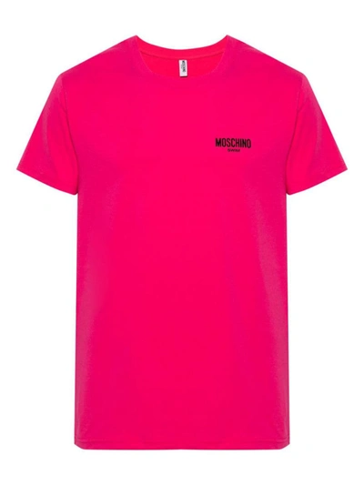 Shop Moschino T-shirts And Polos In Fuchsia