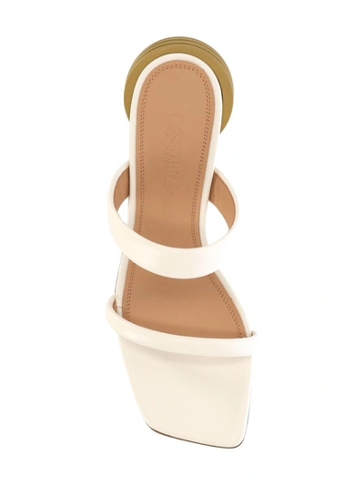 Shop Off-white Off White Sandals In Beige