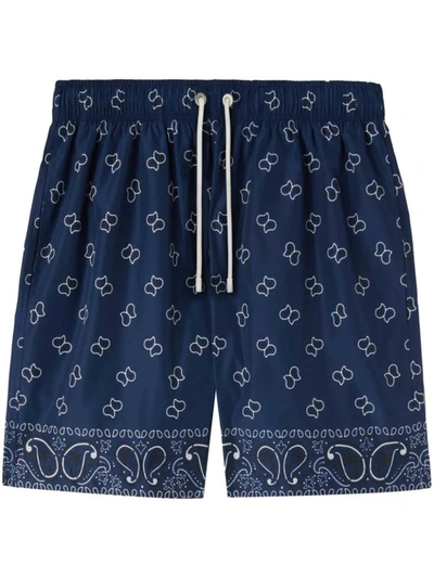 Shop Palm Angels Shorts In Blue