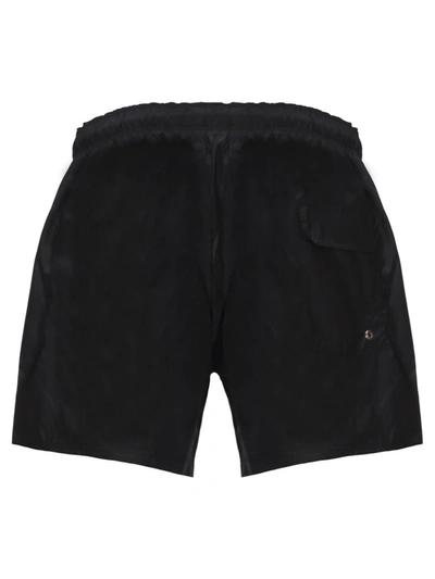 Shop Palm Angels Shorts In Black Whit
