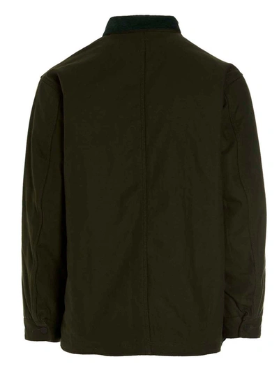 South2 West8 Dark Green Coverall Quilted Jacket