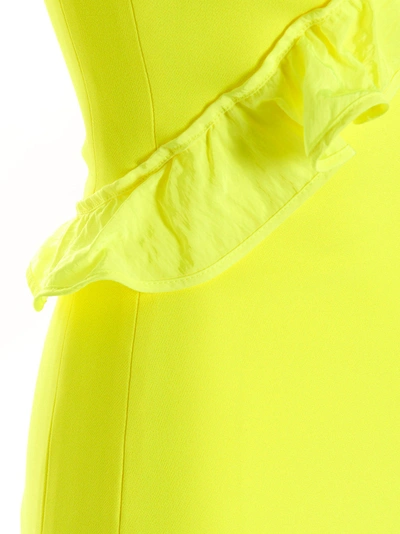 Shop David Koma 'crossbody & Open Leg Ruffle Detail' Dress