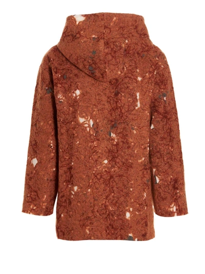 Vitelli Abstract Pattern Hoodie In Textured Fabric